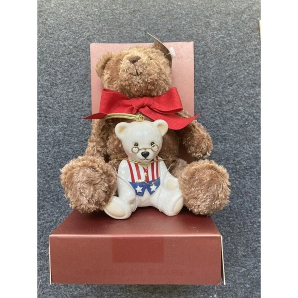 LENOX American‎ Bears Teddy Bear 100th Anniversary Plush & Patriotic Small Bear
